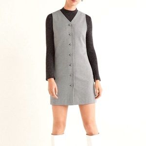 MANGO Houndstooth Waistcoat Dress 🌟 Large / 8